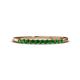 1 - Emlynn 2.00 mm Green Garnet 10 Stone Wedding Band 