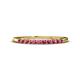 1 - Emlynn 2.00 mm Pink Tourmaline 10 Stone Wedding Band 