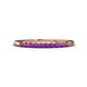 1 - Emlynn 2.00 mm Amethyst 10 Stone Wedding Band 