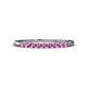 1 - Emlynn 2.00 mm Pink Sapphire 10 Stone Wedding Band 