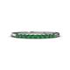 1 - Emlynn 2.00 mm Emerald 10 Stone Wedding Band 