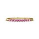 1 - Emlynn 2.00 mm Pink Sapphire 10 Stone Wedding Band 
