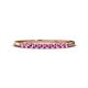 1 - Emlynn 2.00 mm Pink Sapphire 10 Stone Wedding Band 
