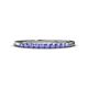 1 - Emlynn 2.00 mm Tanzanite 10 Stone Wedding Band 