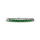 1 - Emlynn 2.00 mm Green Garnet 10 Stone Wedding Band 
