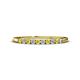 1 - Emlynn 2.00 mm Yellow Sapphire and Diamond 10 Stone Wedding Band 