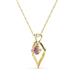 3 - Sallie Pink Tourmaline Heart Pendant 