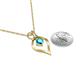 4 - Sallie London Blue Topaz Heart Pendant 