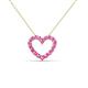 2 - Zayna Pink Sapphire Heart Pendant 