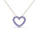 2 - Zayna Tanzanite Heart Pendant 
