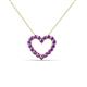 2 - Zayna Amethyst Heart Pendant 