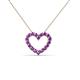 2 - Zayna Amethyst Heart Pendant 