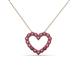 2 - Zayna Rhodolite Garnet Heart Pendant 