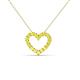 2 - Zayna Yellow Sapphire Heart Pendant 