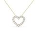 2 - Zayna White Sapphire Heart Pendant 