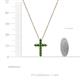 4 - Abella Green Garnet Cross Pendant 