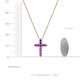 4 - Abella Amethyst Cross Pendant 