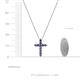 4 - Abella Iolite Cross Pendant 