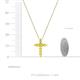 4 - Abella Yellow Sapphire Cross Pendant 