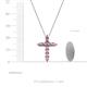 4 - Abella Pink Tourmaline Cross Pendant 