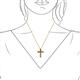 3 - Abella Citrine Cross Pendant 