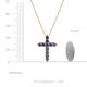 4 - Abella Iolite Cross Pendant 