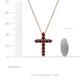 4 - Abella Red Garnet Cross Pendant 