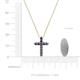 4 - Abella Iolite Cross Pendant 