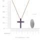 4 - Abella Iolite Cross Pendant 