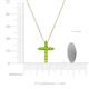4 - Abella Peridot Cross Pendant 