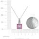 4 - Angela Pink Sapphire and Diamond Pendant 