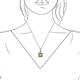 3 - Angela Green Garnet and Diamond Pendant 