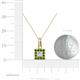 4 - Angela Green Garnet and Diamond Pendant 