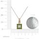 4 - Angela Green Garnet and Diamond Pendant 