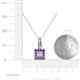 4 - Angela Amethyst and Diamond Pendant 