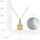 4 - Angela Peridot and Diamond Pendant 