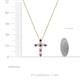 5 - Abella Amethyst and Diamond Cross Pendant 