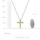 5 - Abella Peridot and Diamond Cross Pendant 