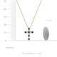 5 - Abella Black and White Diamond Cross Pendant 