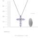 4 - Abella Tanzanite and Diamond Cross Pendant 