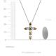 4 - Abella Citrine and Diamond Cross Pendant 
