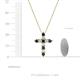 3 - Abella Black and White Diamond Cross Pendant 