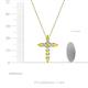4 - Abella Yellow Sapphire and Diamond Cross Pendant 
