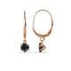 1 - Calla Black Diamond (4mm) Solitaire Dangling Earrings 