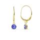1 - Grania Tanzanite (4mm) Solitaire Dangling Earrings 