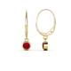 1 - Cara Ruby (4mm) Solitaire Dangling Earrings 