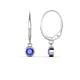 1 - Cara Tanzanite (4mm) Solitaire Dangling Earrings 