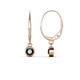 1 - Cara Black Diamond (4mm) Solitaire Dangling Earrings 