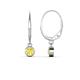 1 - Cara Yellow Sapphire (4mm) Solitaire Dangling Earrings 