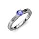 3 - Aine 6.50 mm Round Tanzanite Solitaire Engagement Ring 